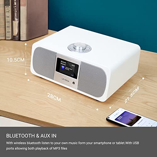 WiFi Stereo Internet Radio with Bluetooth Speaker