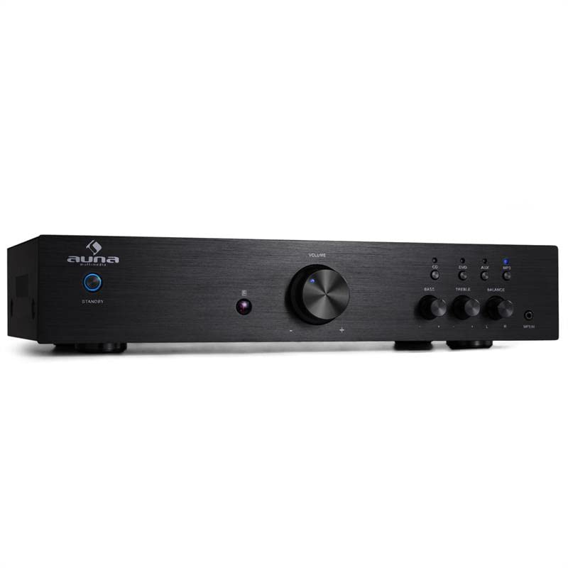 Auna Amplifier Hifi: Stereo System with Bass Control