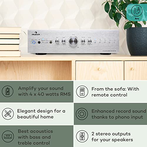 Auna Hifi Stereo System w/ Remote Control, AUX