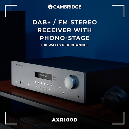 Cambridge Audio AXR100D HiFi Stereo Receiver - Lunar Grey