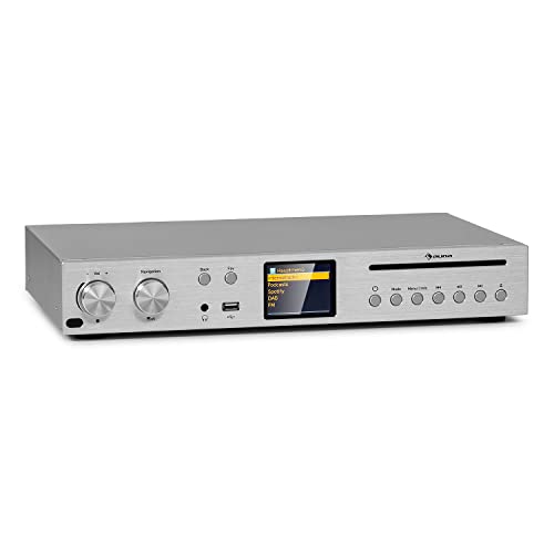 auna Star CD HiFi Receiver Silver