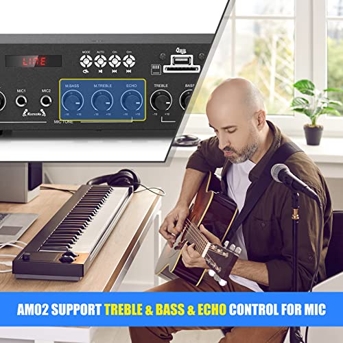 NEOHIPO Bluetooth 5.0 Stereo Receiver Amplifier