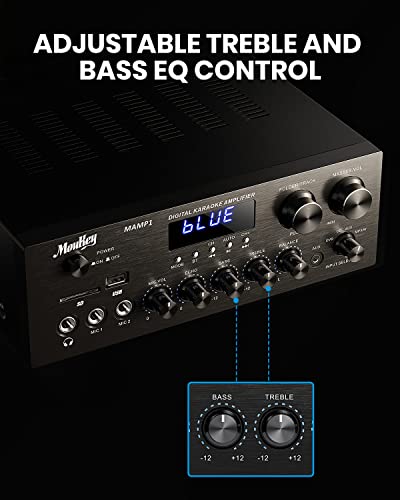 Moukey Bluetooth 5.0 Stereo Power Amplifier