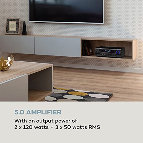 auna AMP 3800 BT 5.0 - HiFi Amplifier, 240W RMS, Bluetooth