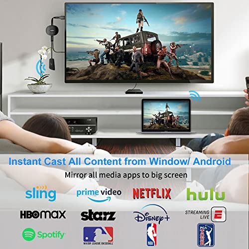 4K Wireless HDMI Dongle - iPhone/Android/Windows/PC to HD TV