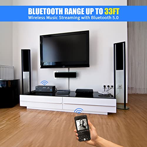 NEOHIPO Bluetooth 5.0 Stereo Receiver Amplifier