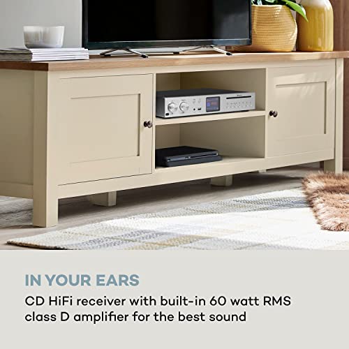 auna Star CD HiFi Receiver Silver