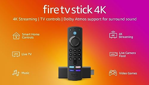 4K Ultra HD Amazon Fire TV Stick with Dolby Atmos