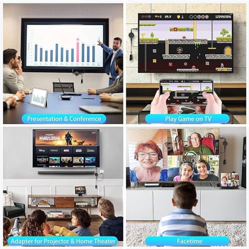 Wireless 4K HDMI Adapter for Screen Mirroring