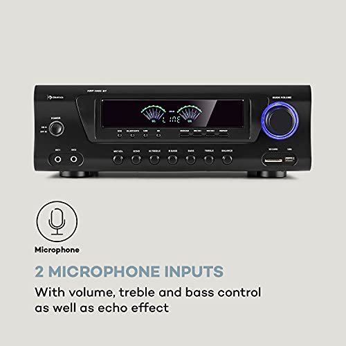 auna AMP 3800 BT 5.0 - HiFi Amplifier, 240W RMS, Bluetooth
