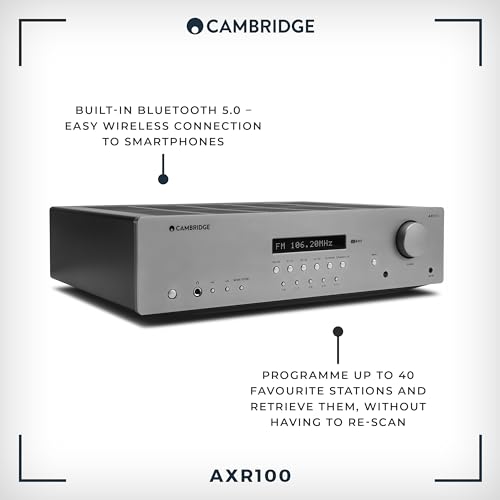 Cambridge Audio AXR100 Stereo Receiver - Lunar Grey
