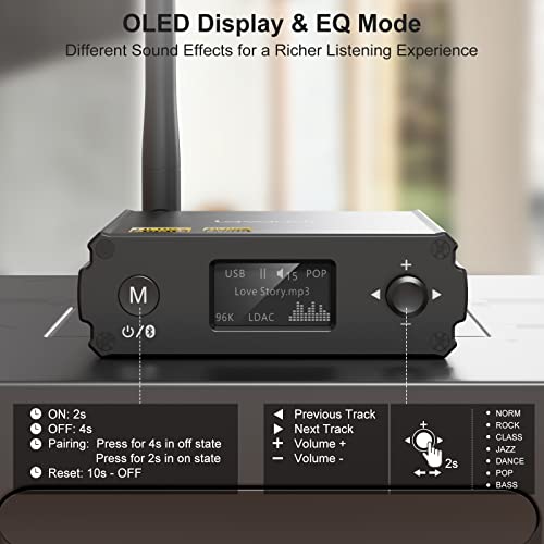 1Mii Bluetooth 5.1 Receiver for Home Stereo
