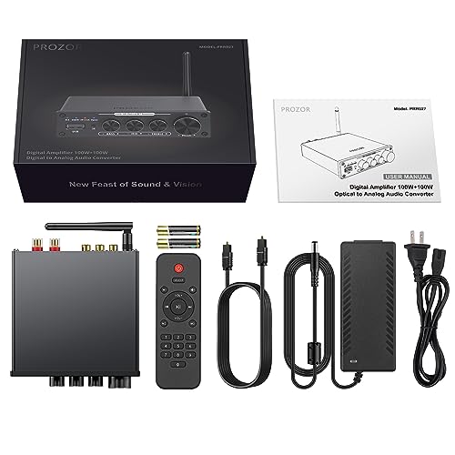 PROZOR Bluetooth Hifi Amplifier with Remote Control