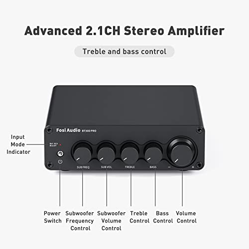 Fosi Audio BT30D Pro Bluetooth Hi-Fi Stereo Amplifier