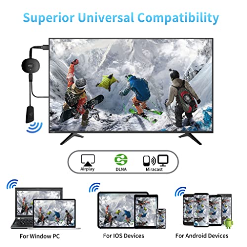 4K Wireless HDMI Dongle - iPhone/Android/Windows/PC to HD TV