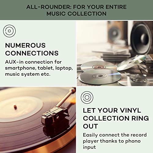 Auna Amplifier Hifi: Stereo System with Bass Control