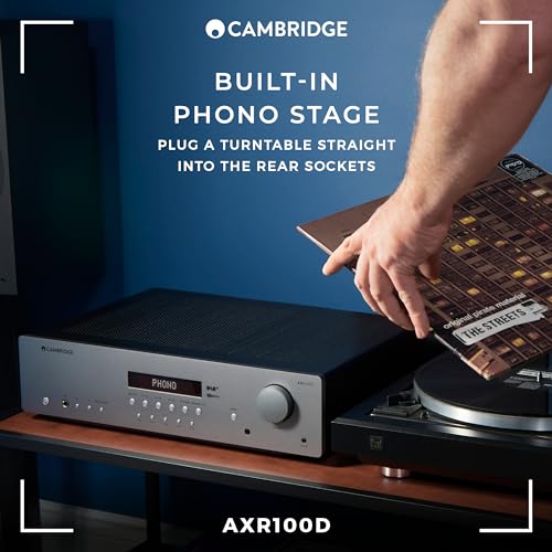 Cambridge Audio AXR100D HiFi Stereo Receiver - Lunar Grey