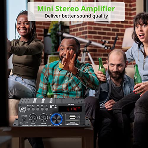 Bluetooth 5.0 Stereo Amplifier - 40W x 2