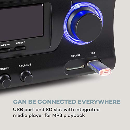 auna AMP 3800 BT 5.0 - HiFi Amplifier, 240W RMS, Bluetooth