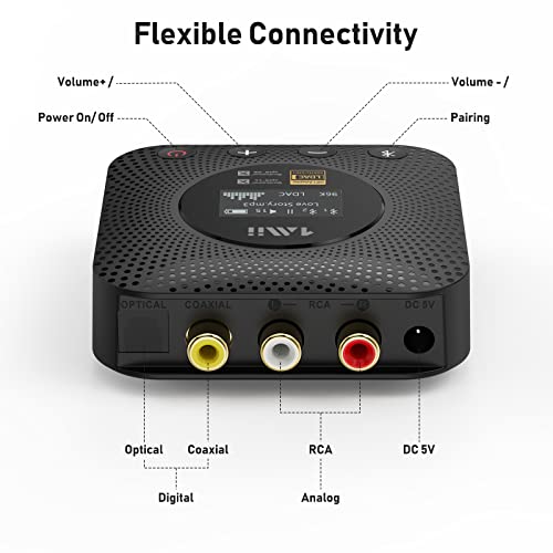 1Mii Bluetooth 5.1 Music Receiver - Hi-Res Stereo