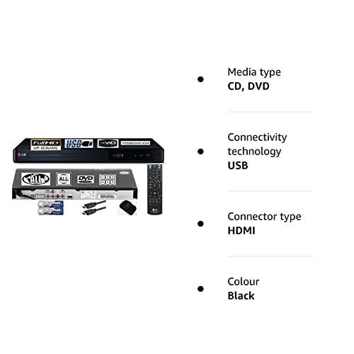 LG HDMI/MULTIREGION DVD Player with HD Upscaling