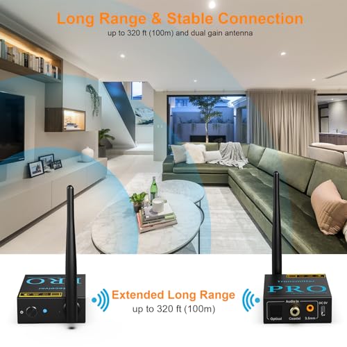 1Mii Wireless Audio Transmitter + Receiver for Active Speaker