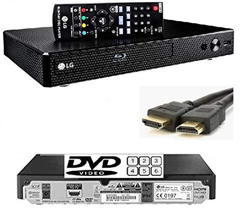 LG BP250 Bluray Player/DVD/CD Player, Remote/Compact/Black