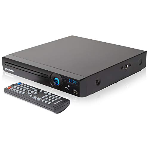 Compact DVD player with karaoke & multiple outputs