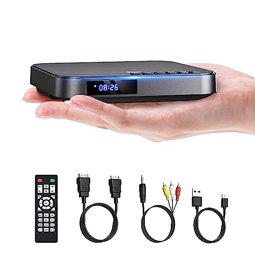 DESOBRY Mini DVD Player - HDMI, 1080P, Multi Region