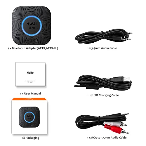 1Mii B06 Bluetooth 5.0 Audio Adapter with aptX HD