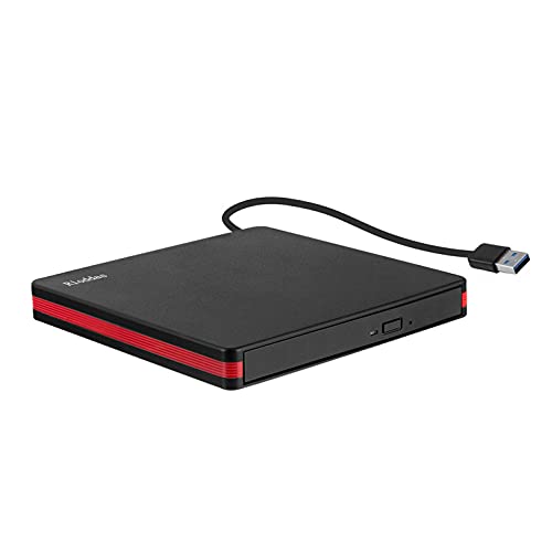 Portable USB 3.0 CD/DVD Rewriter for Multiple Systems