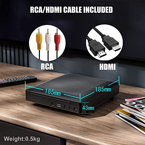 1080P HD DVD Player HDMI/AV Output USB Input