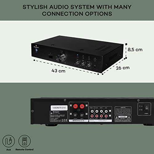 Auna Bluetooth Amplifier - Hi-Fi Stereo System
