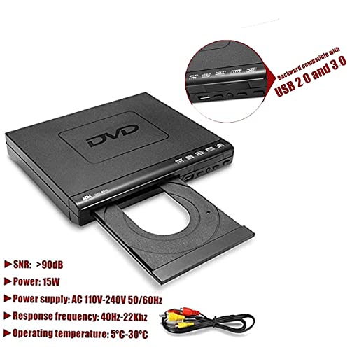 Slim Portable DVD Player with AV Output for TV