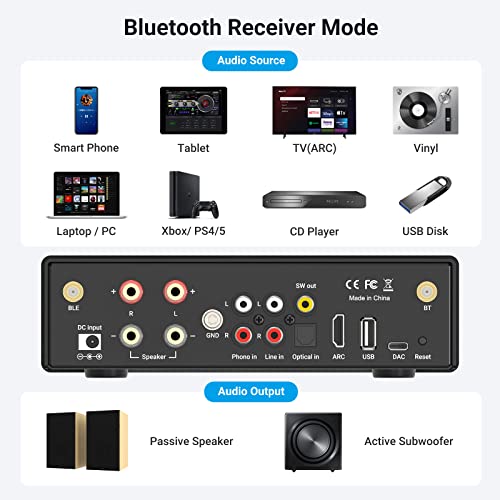 Arylic B50 Bluetooth aptX HD Stereo Amplifier