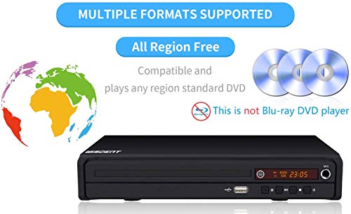 All-Region DVD Player with HDMI, USB, Remote