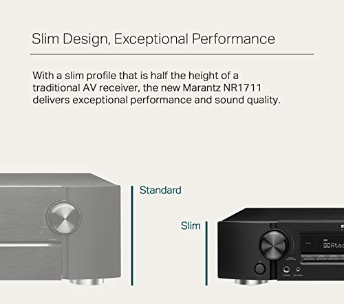 Marantz NR1711 AV Receiver: 7.2 Channel, 8K, Dolby Atmos