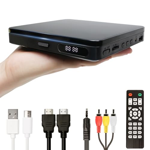 VATI Compact DVD Player for TV: All Region, HD