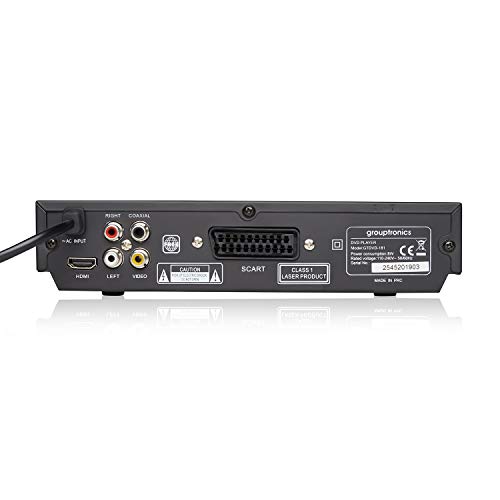 Compact DVD player with karaoke & multiple outputs