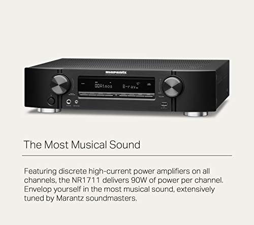 Marantz NR1711 AV Receiver: 7.2 Channel, 8K, Dolby Atmos