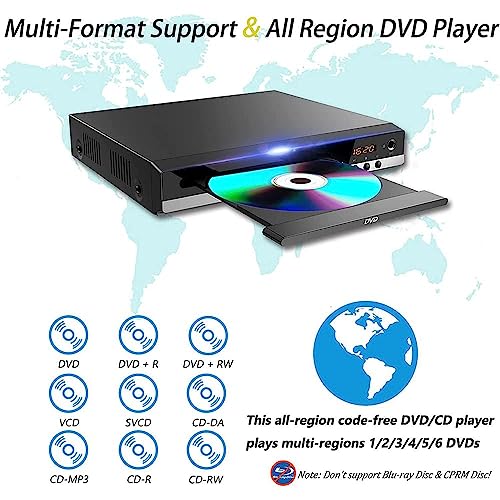 Felenny HDMI DVD Player for TV, Full HD 1080P