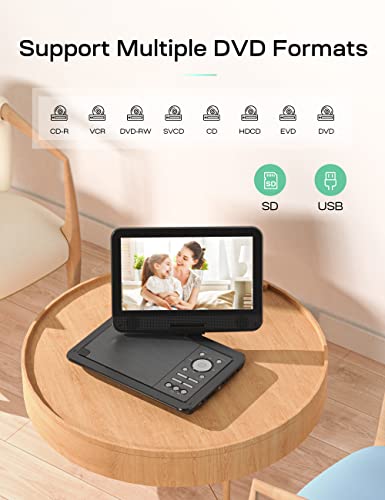 12.5" Portable DVD Player with Swivel Screen