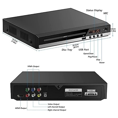 Felenny HDMI DVD Player for TV, Full HD 1080P