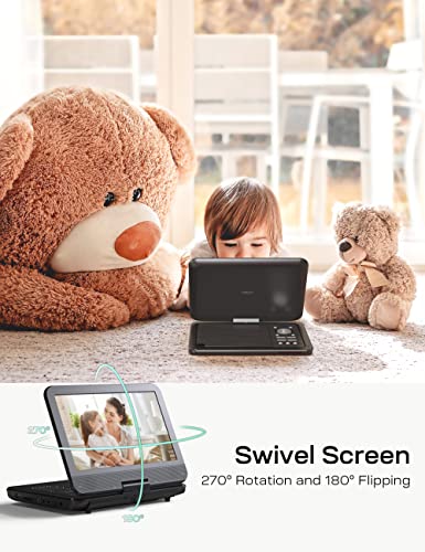 12.5" Portable DVD Player with Swivel Screen