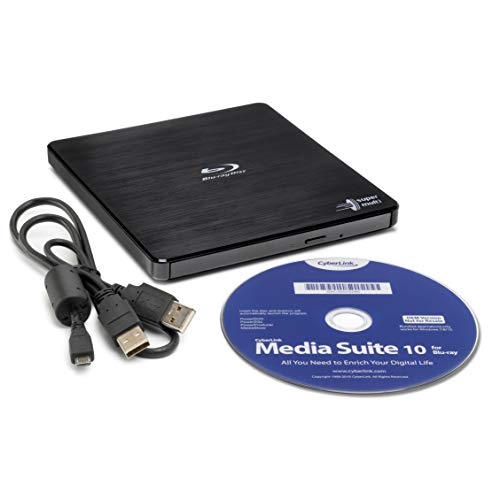 Hitachi-LG BP55 USB 2.0 Blu-Ray Drive - Black
