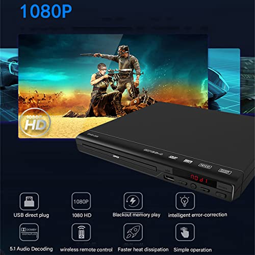 Slim Portable DVD Player with AV Output for TV
