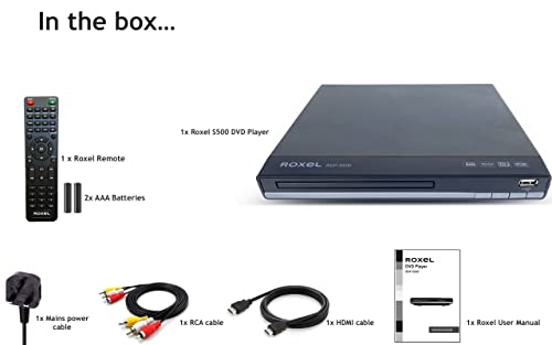 Roxel RDP-S500 DVD Player: Multi-Region, HDMI, USB