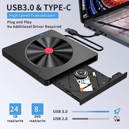 USB 3.0 Type C External DVD Drive