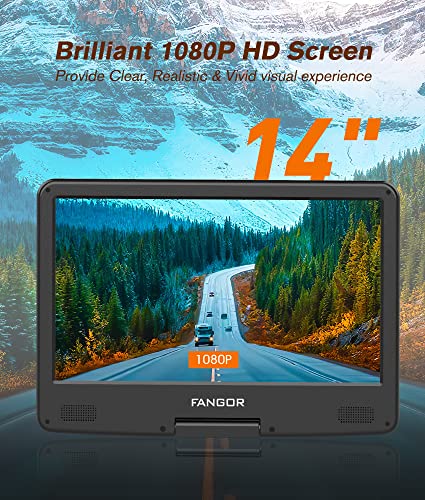 Portable 14" Blu Ray DVD Player with HDMI