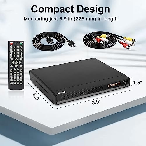 Compact HD DVD Player: HDMI & RCA, All-Region Free
